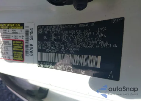 2011 Toyota Sienna Le from USA, damaged, VIN 5TDKK3DC4BS172735